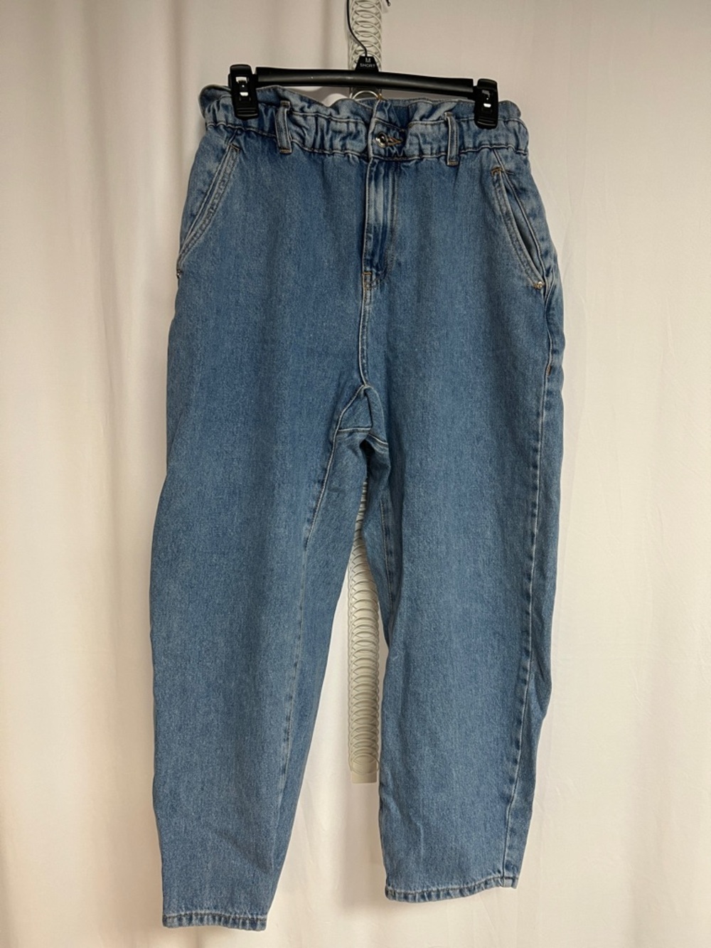 EUC Zara womens paperbag baggy carrot leg denim jeans size8